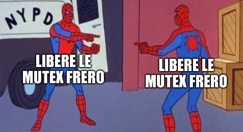 libere le mutex frero